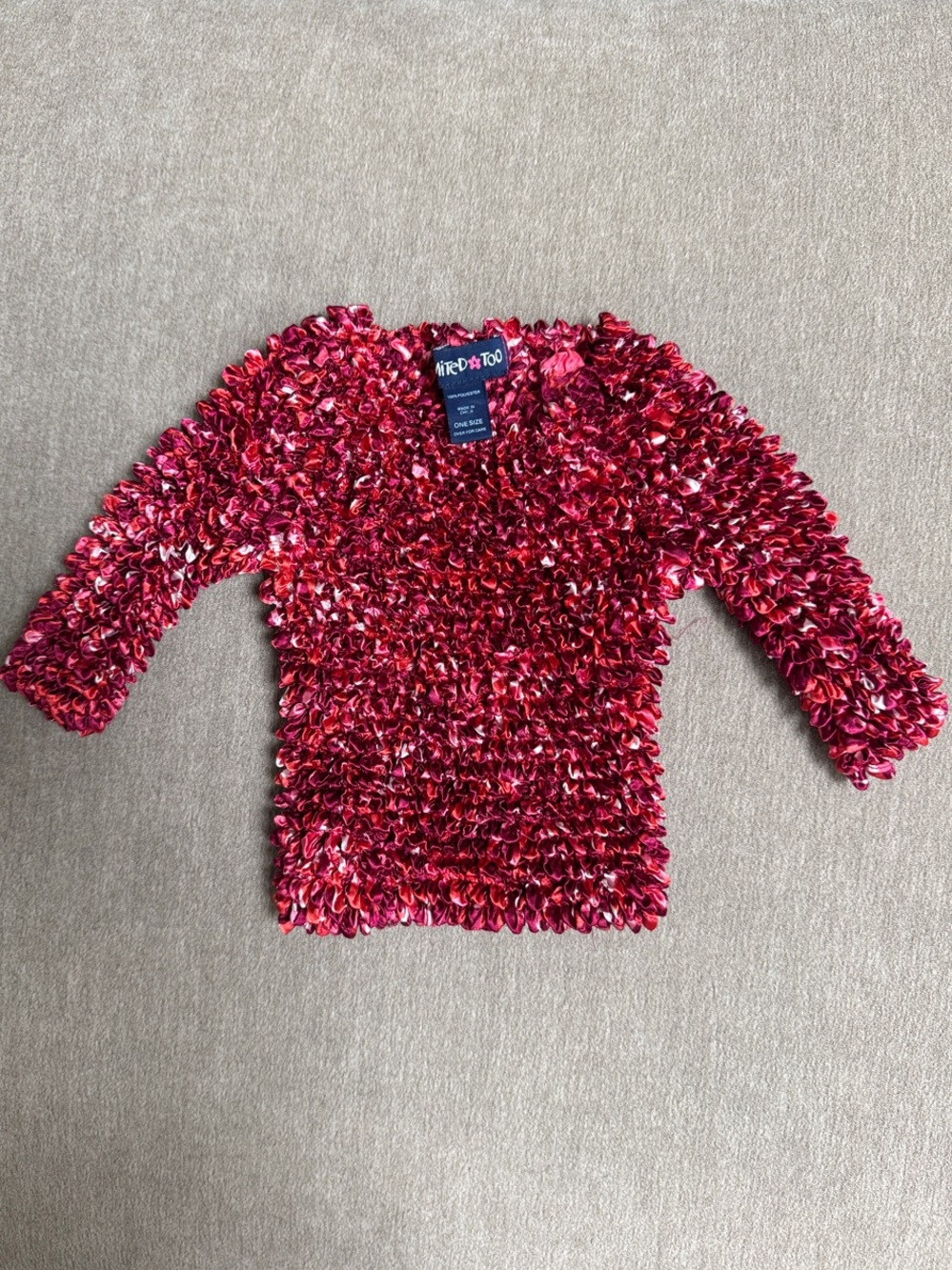 Limited Too Y2K Pink & Red Popcorn Shirt